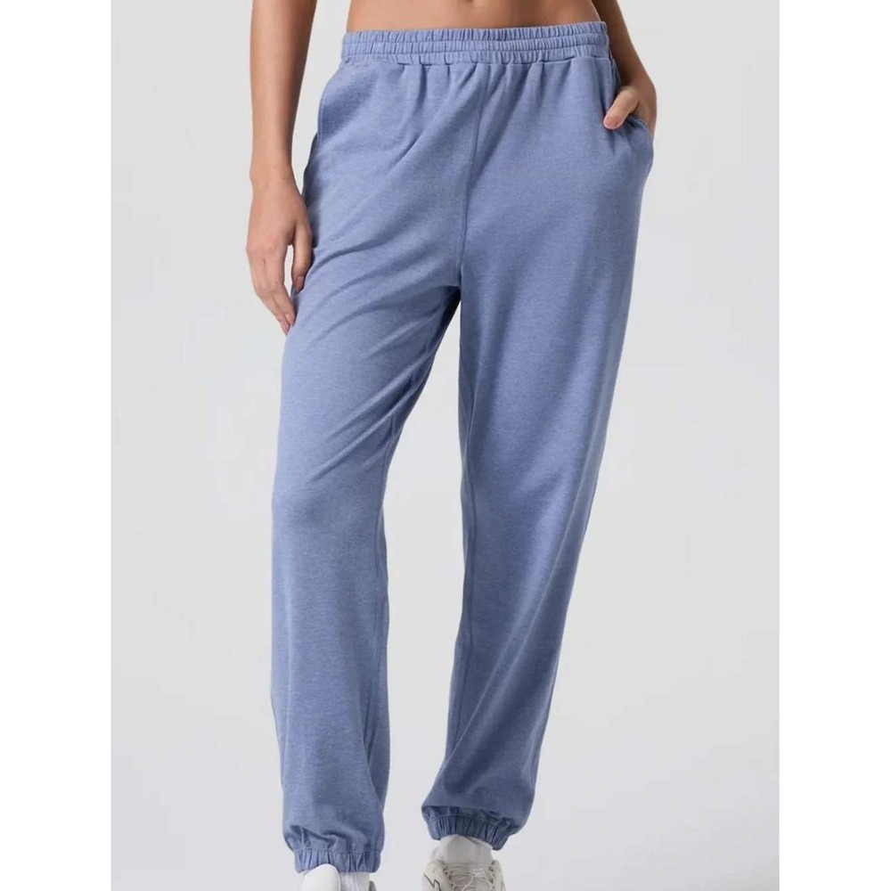 Vuori Dreamknit Boyfriend Jogger, Blue Heron Heather, Women's XS, MSRP $98